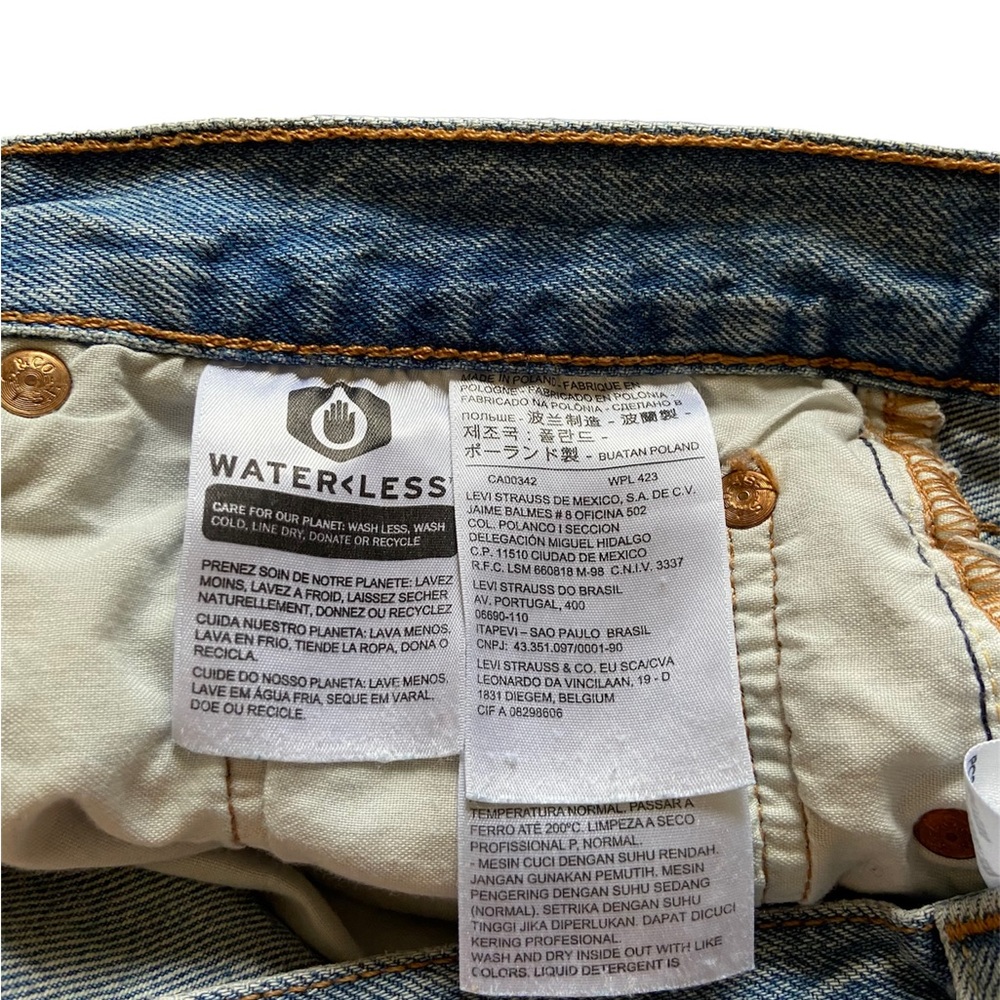 Levi’s 501 High Rise Denim Short Light Wash - Picture 11 of 11